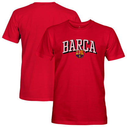 Barcelona 1863FC Athletic Wordmark T-Shirt on sale - Red