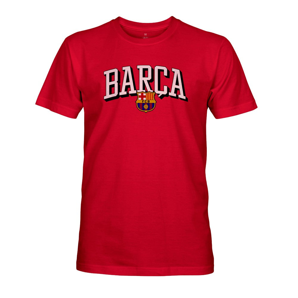 Barcelona 1863FC Athletic Wordmark T-Shirt on sale - Red