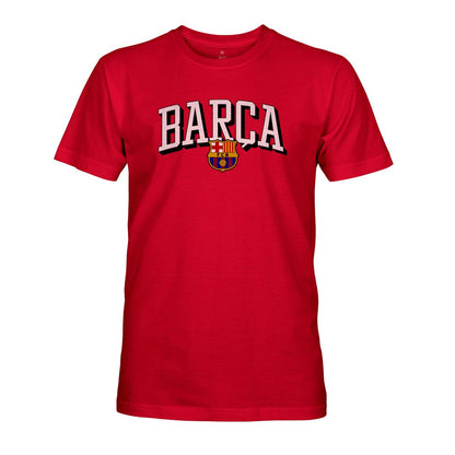 Barcelona 1863FC Athletic Wordmark T-Shirt on sale - Red