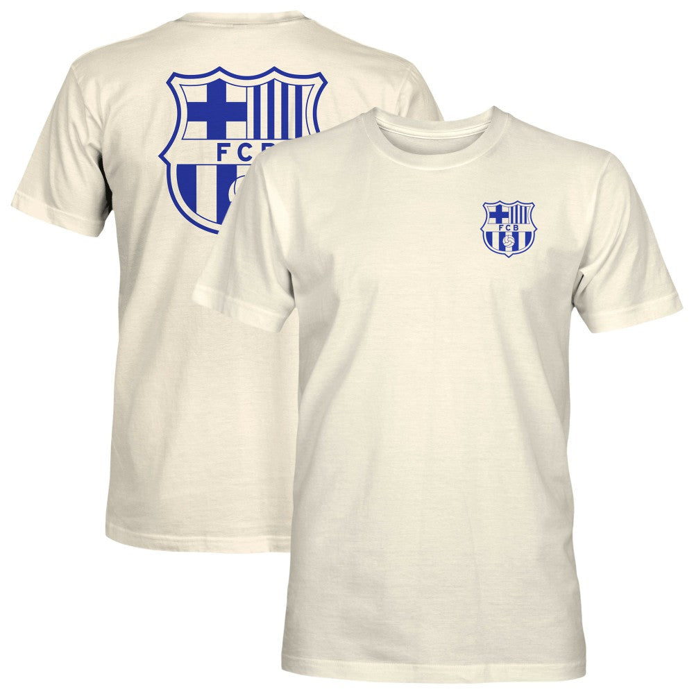 Barcelona 1863FC Big Logo Heavyweight T-Shirt on sale - Cream