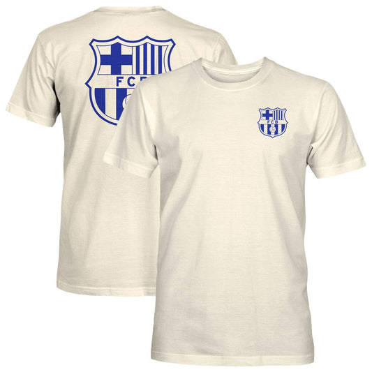 Barcelona 1863FC Big Logo Heavyweight T-Shirt on sale - Cream