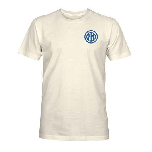 Inter Milan 1863FC Big Logo Heavyweight T-Shirt Discount - Cream