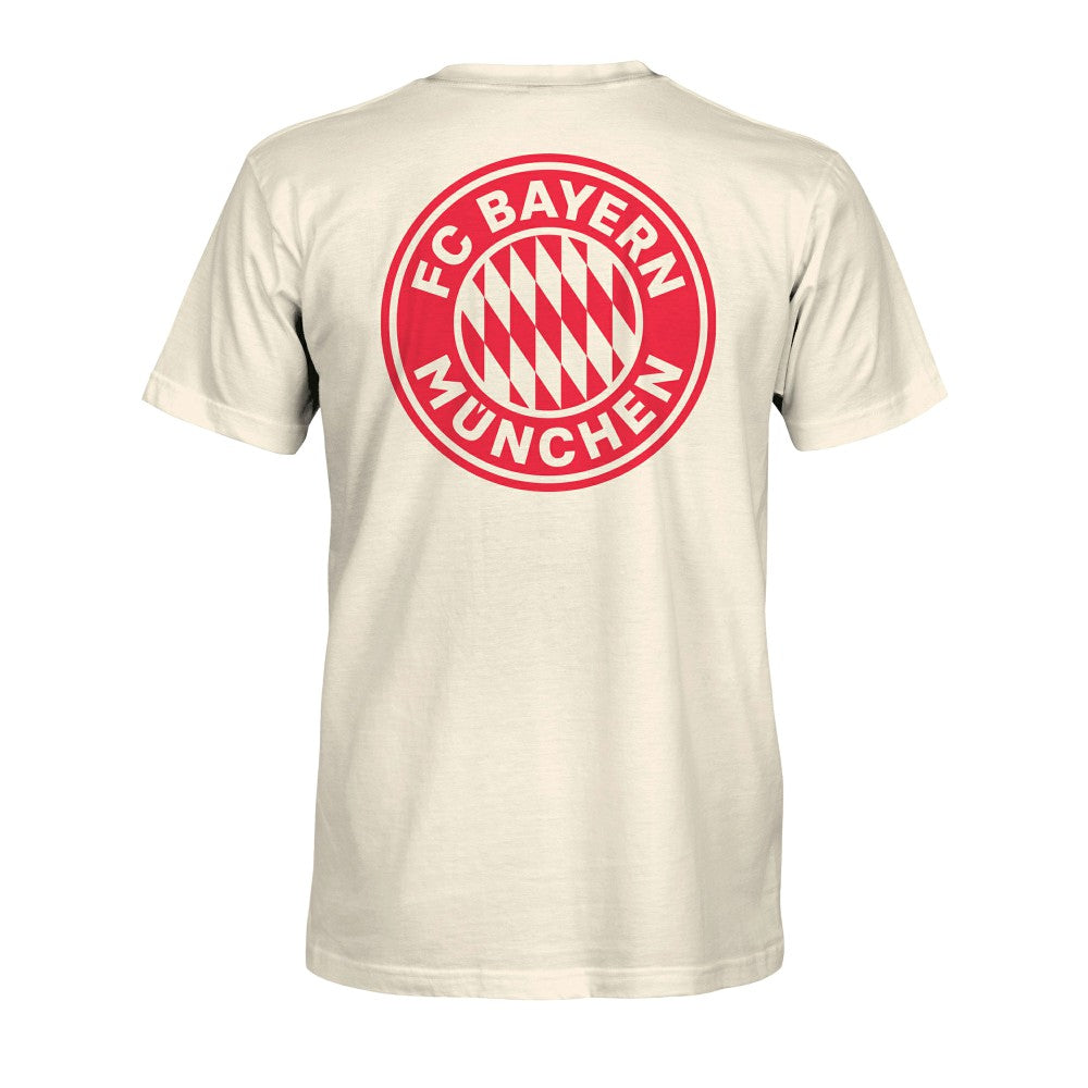 Bayern Munich 1863FC Big Logo Heavyweight T-Shirt on sale - Cream