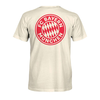 Bayern Munich 1863FC Big Logo Heavyweight T-Shirt on sale - Cream