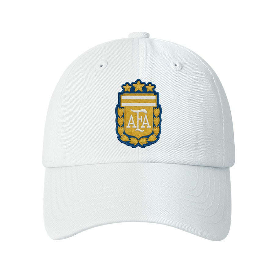 Argentina National Team 1863FC Retro Badge Crew Adjustable Hat for sale - White