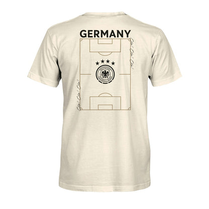 Germany National Team 1863FC Own the Pitch Heavyweight T-Shirt for sale - Cream