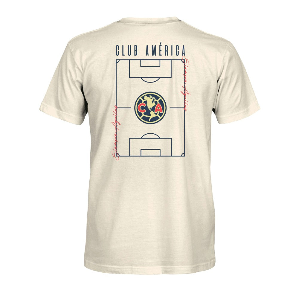 Club America 1863FC Own the Pitch Heavyweight T-Shirt Discount - Cream