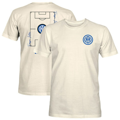 Inter Milan 1863FC Own the Pitch Heavyweight T-Shirt Discount - Cream
