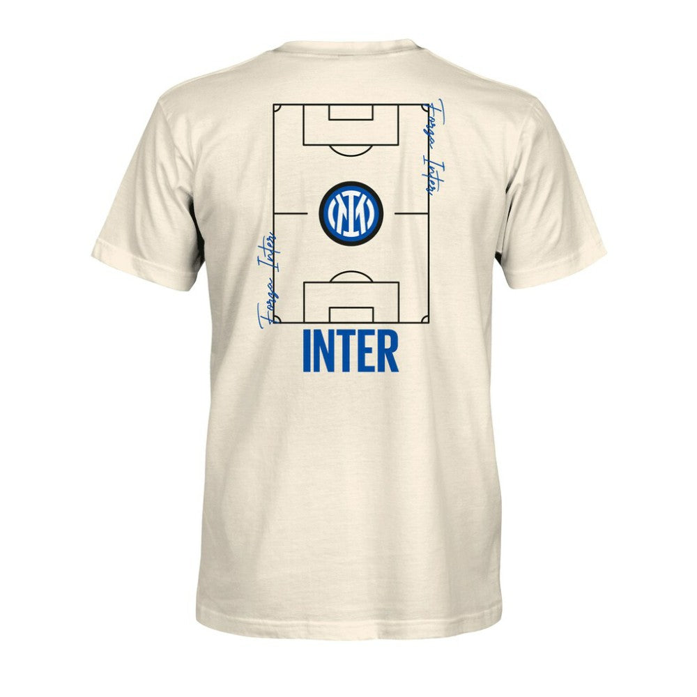 Inter Milan 1863FC Own the Pitch Heavyweight T-Shirt Discount - Cream