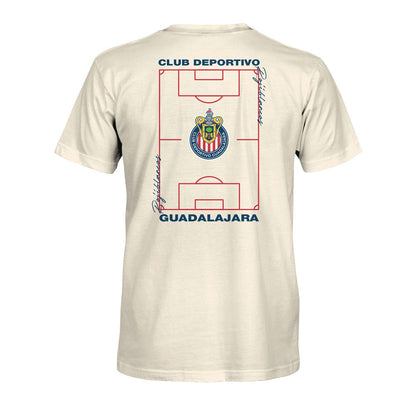 Chivas 1863FC Own the Pitch Heavyweight T-Shirt Discount - Cream