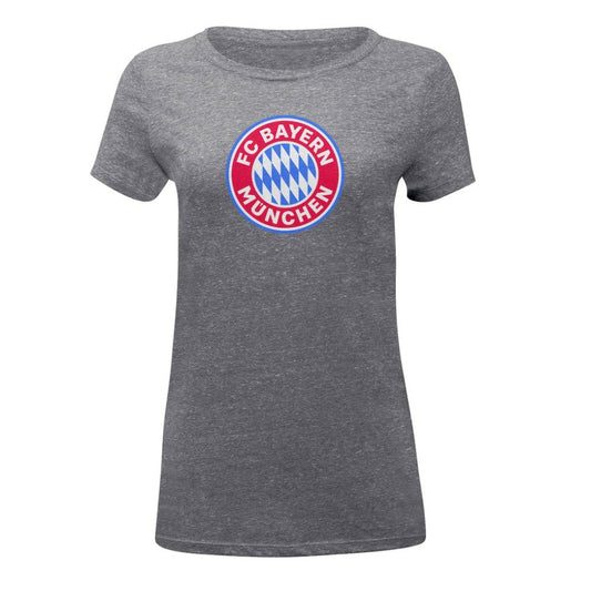 Bayern Munich 1863FC Women's Color Badge Vintage Tri-Blend T-Shirt on sale - Gray
