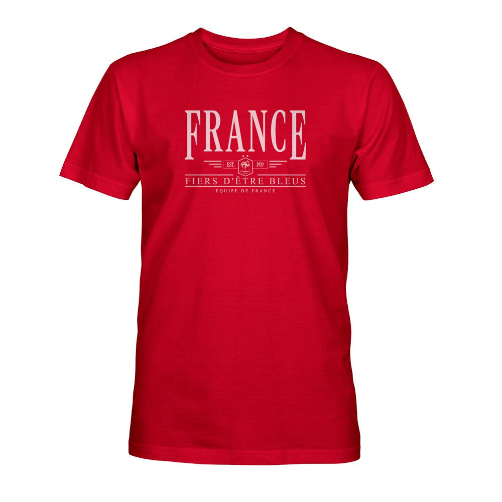 France National Team 1863FC Fiers D'etre Bleus T-Shirt for sale - Red