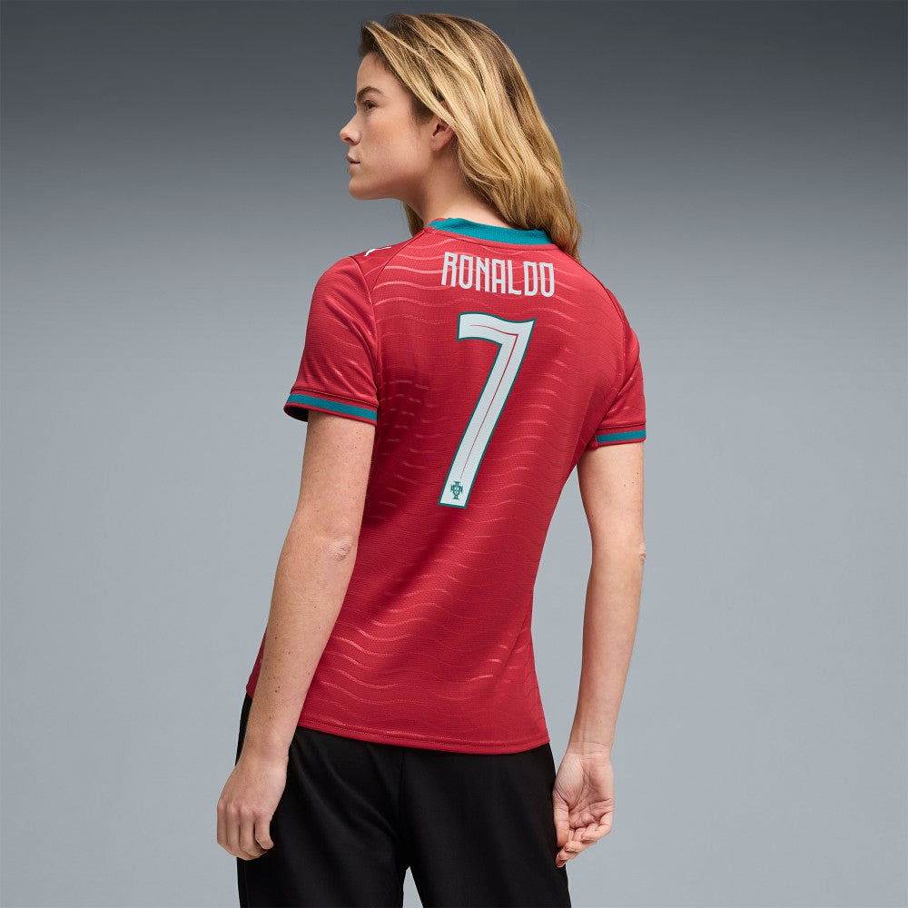 Cristiano Ronaldo Portugal National Team Women's 2026 Home Replica Jersey for sale - Red