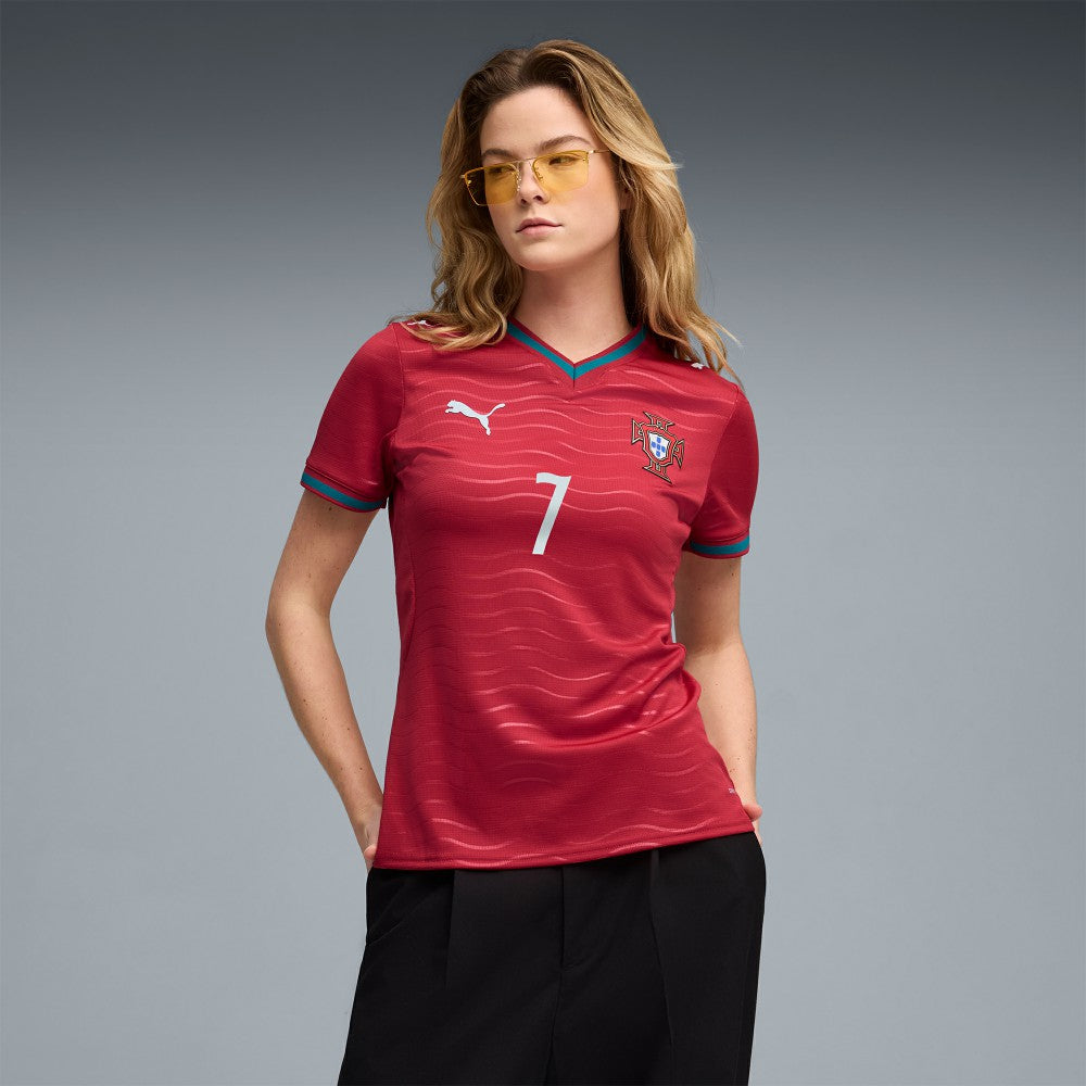 Cristiano Ronaldo Portugal National Team Women's 2026 Home Replica Jersey for sale - Red
