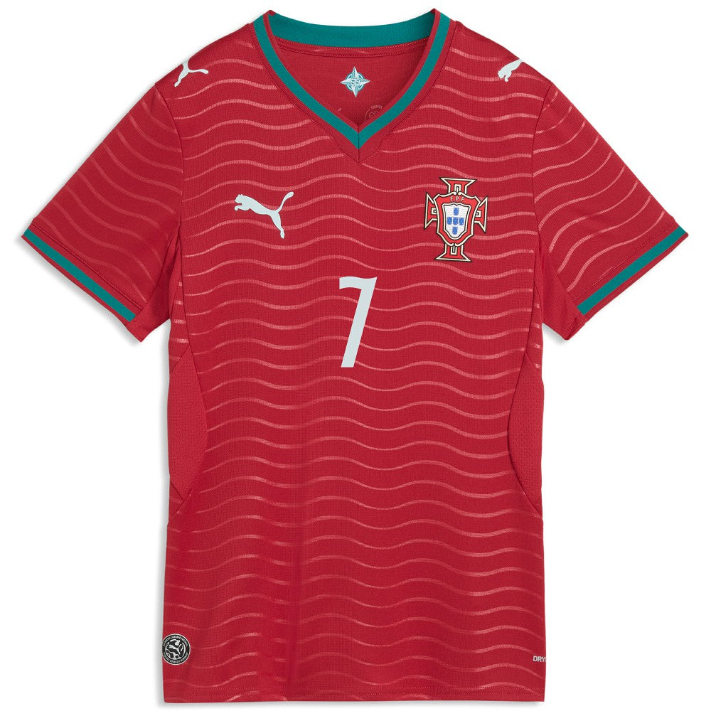 Cristiano Ronaldo Portugal National Team Women's 2026 Home Replica Jersey for sale - Red