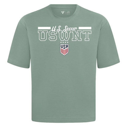 USWNT Levelwear Vanguard Luxe Signature T-Shirt on sale - Green