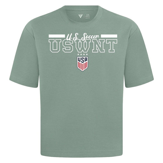 USWNT Levelwear Vanguard Luxe Signature T-Shirt on sale - Green