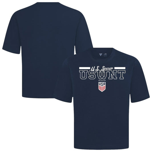 USWNT Levelwear Vanguard Luxe Signature T-Shirt on sale - Navy