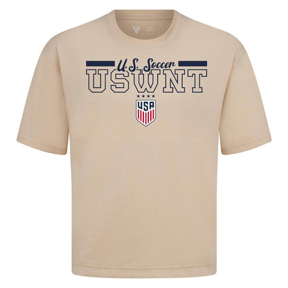 USWNT Levelwear Vanguard Luxe Signature T-Shirt on sale - Khaki