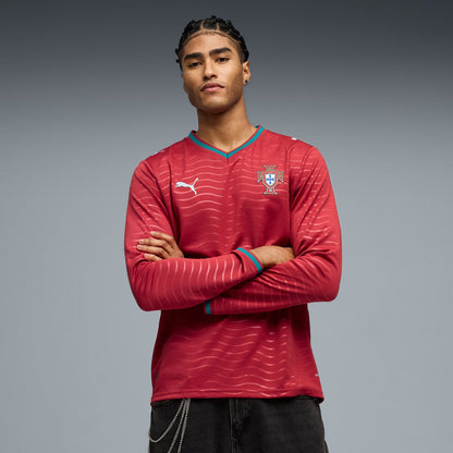 Portugal National Team 2026 Home Replica Long Sleeve Jersey for sale - Red