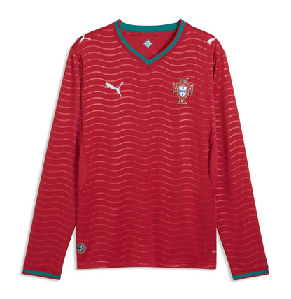 Portugal National Team 2026 Home Replica Long Sleeve Jersey for sale - Red