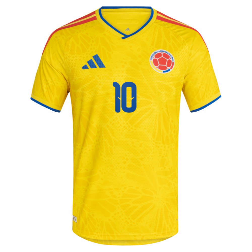 James Rodriguez Colombia National Team 2026 Home Jersey for sale - Yellow