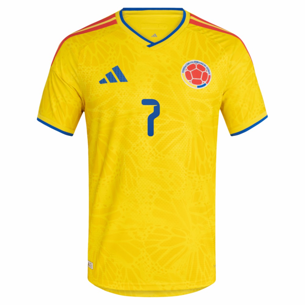 Luis Diaz Colombia National Team 2026 Home Jersey for sale - Yellow