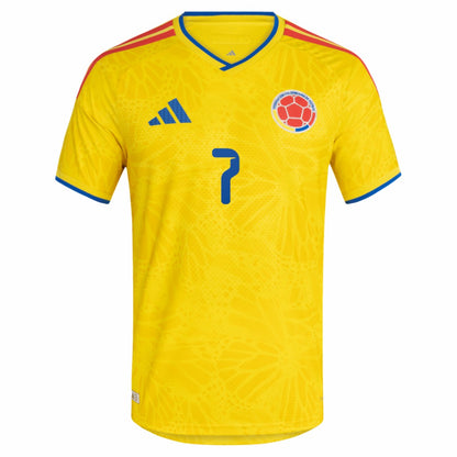 Luis Diaz Colombia National Team 2026 Home Jersey for sale - Yellow