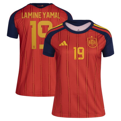 Lamine Yamal Spain National Team Women's 2026 Home Replica Jersey for sale - Red