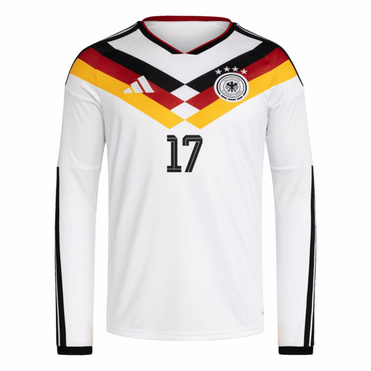 Florian Wirtz Germany National Team 2026 Home Replica Long Sleeve Jersey for sale - White