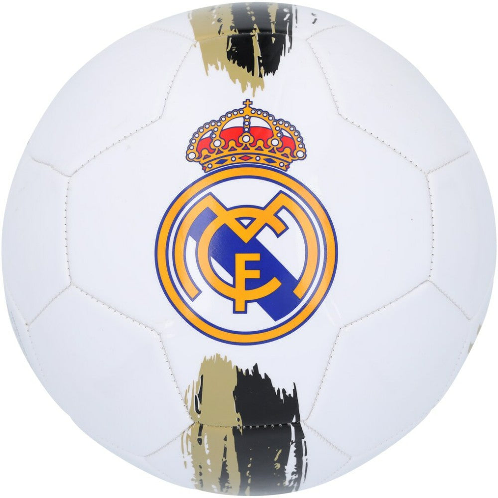 Arda Güler Real Madrid Autographed White/Gold Logo Soccer Ball