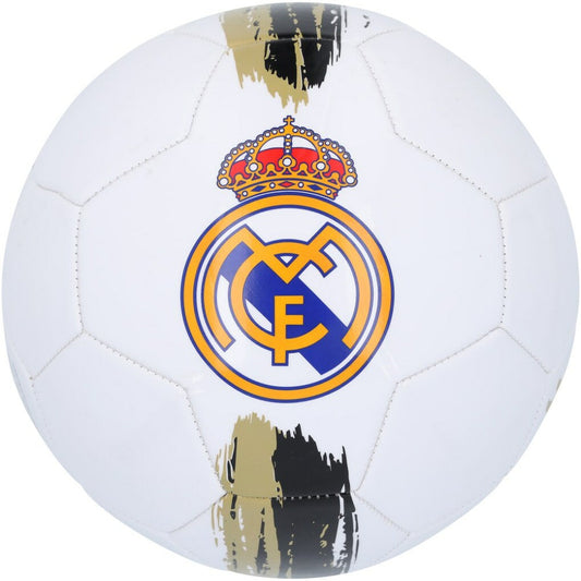 Arda Güler Real Madrid Autographed White/Gold Logo Soccer Ball