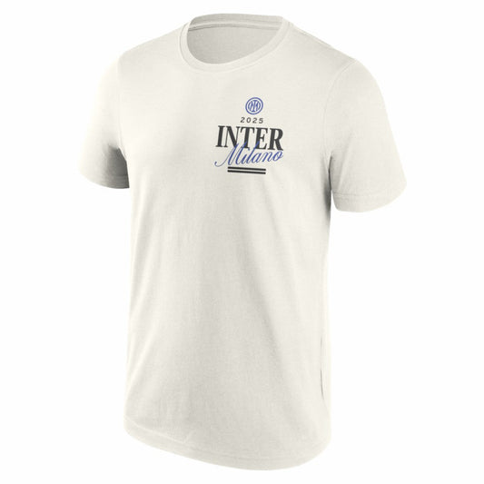 Inter Milan 2025 CWC US Tour T-Shirt Discount - Cream