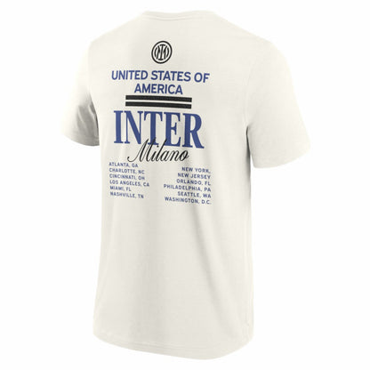 Inter Milan 2025 CWC US Tour T-Shirt Discount - Cream