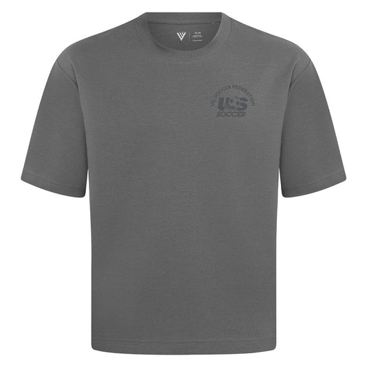 USMNT Levelwear Luxe Signature Knit Transit T-Shirt for sale - Gray