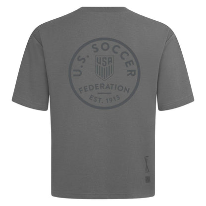 USMNT Levelwear Luxe Signature Knit Transit T-Shirt for sale - Gray