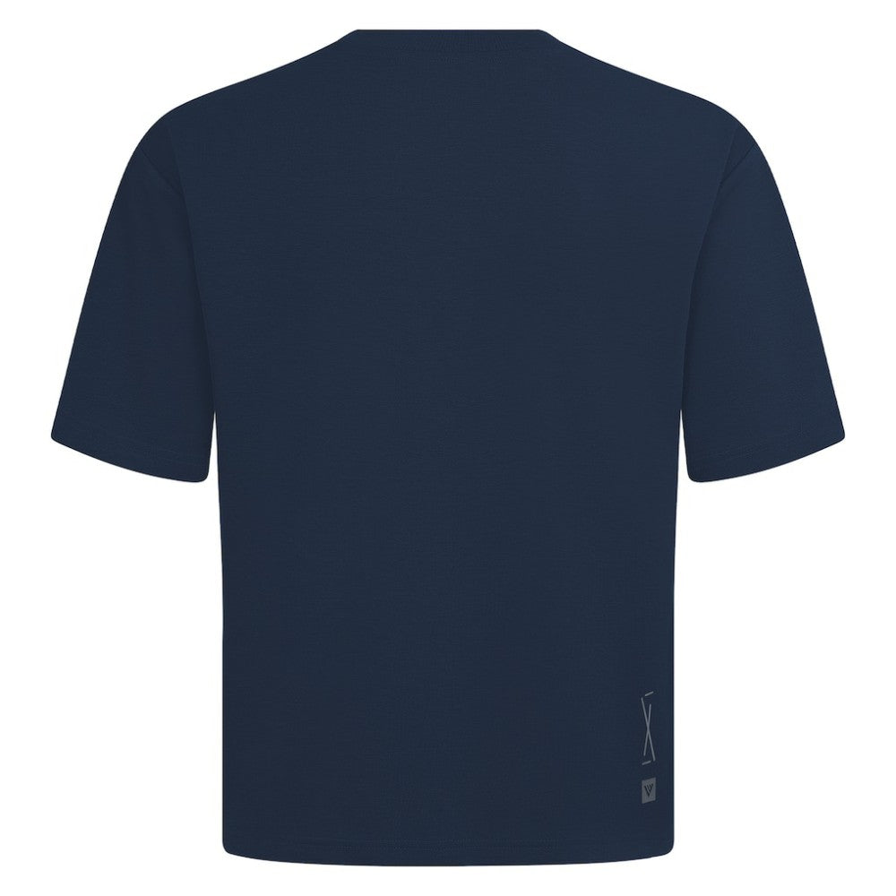 USMNT Levelwear Luxe Signature Knit Timeline T-Shirt for sale - Navy