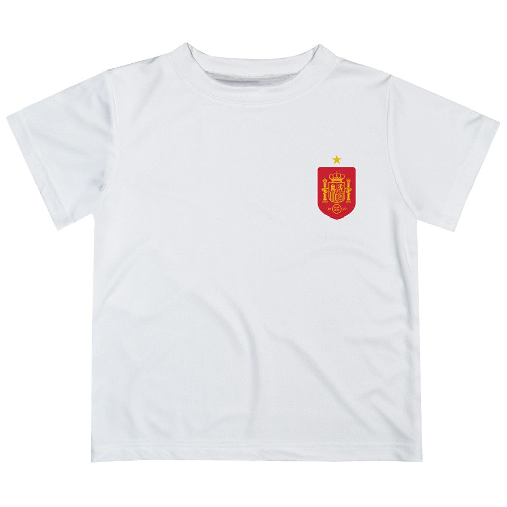 Spain National Team Vive La Fete Infant Impressions Artwork T-Shirt for sale - White