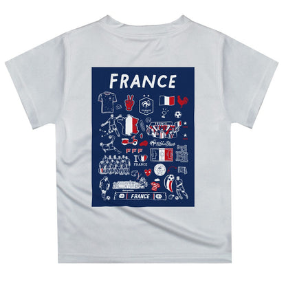 France National Team Vive La Fete Infant Impressions Artwork T-Shirt for sale - White