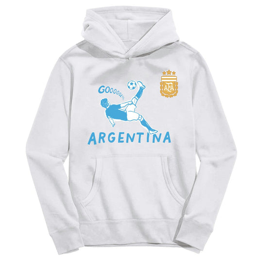 Argentina National Team Vive La Fete Youth Chilena Style Hoodie for sale - White