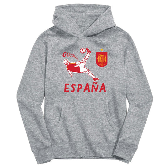 Spain National Team Vive La Fete Youth Chilena Style Hoodie for sale - Gray