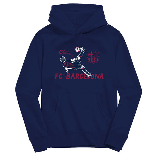 Barcelona Vive La Fete Youth Chilena Style Hoodie on sale - Navy