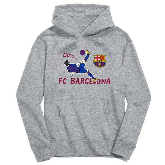 Barcelona Vive La Fete Youth Chilena Style Hoodie on sale - Gray
