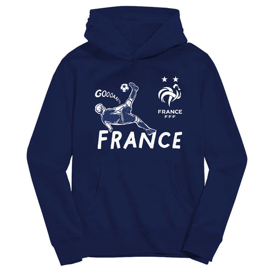 France National Team Vive La Fete Youth Chilena Style Hoodie for sale - Navy