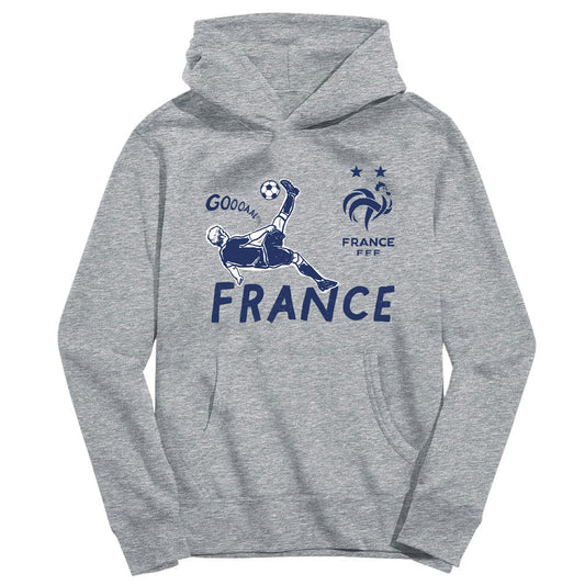 France National Team Vive La Fete Toddler Chilena Style Hoodie for sale - Gray