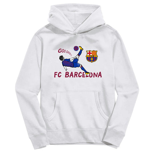 Barcelona Vive La Fete Toddler Chilena Style Hoodie on sale - White