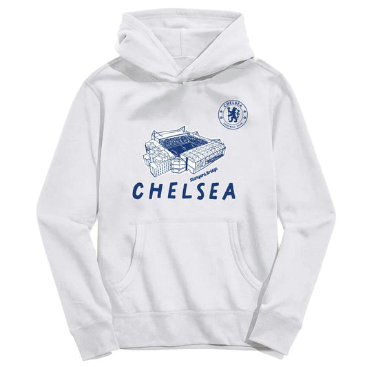 Chelsea Vive La Fete Youth Stadium Style Hoodie on sale - White