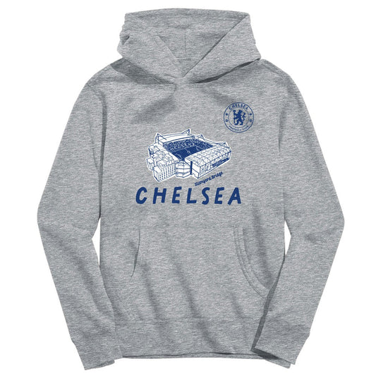 Chelsea Vive La Fete Youth Stadium Style Hoodie on sale - Gray