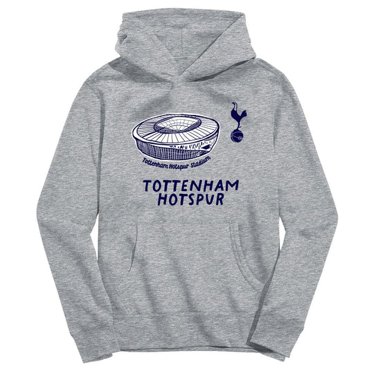 Tottenham Hotspur Vive La Fete Youth Stadium Style Hoodie Sale - Gray