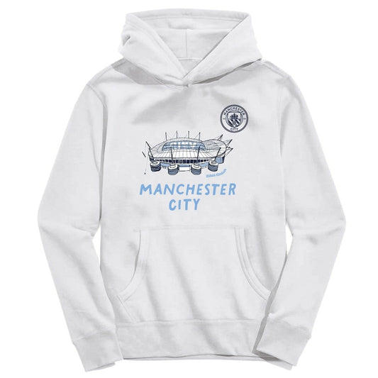 Manchester City Vive La Fete Toddler Stadium Style Hoodie Discount - White